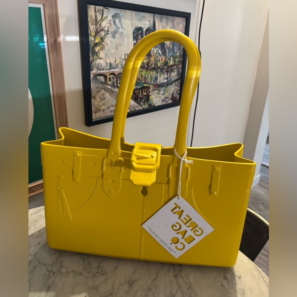 Great Bag Co. large rubber tote, new with tags